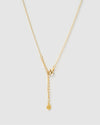 Izoa Alma Pendant Necklace Gold