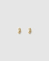 Izoa Andie Stud Earrings Gold