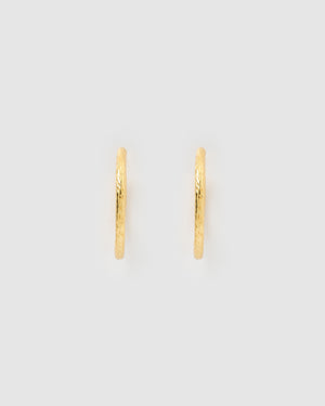 Izoa Ariyah Hoop Earrings Gold