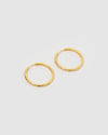 Izoa Ariyah Hoop Earrings Gold
