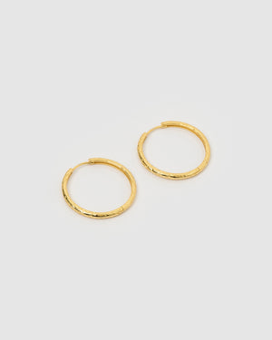 Izoa Ariyah Hoop Earrings Gold