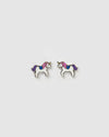 Izoa Kids Ava Stud Earrings Sterling Silver