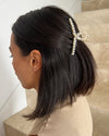 Izoa Avery Hair Clip Pearl