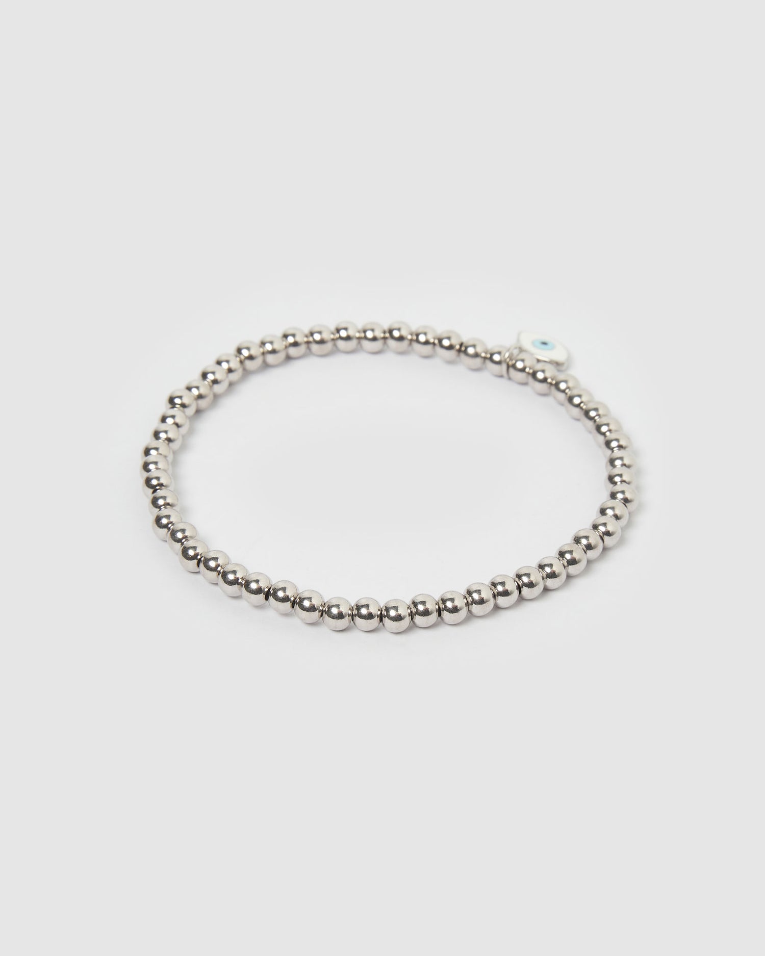 Izoa Daniella Evil eye Bracelet Silver