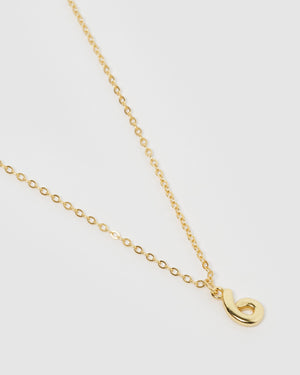 Izoa Number 6 Necklace Gold