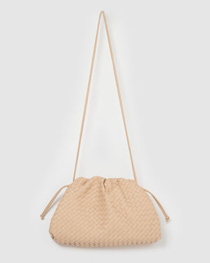 Izoa Vincenza Woven Bag Light Beige