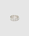 Izoa Aaliyah Ring Silver Clear