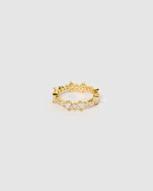 Izoa Lyla Ring Gold Clear