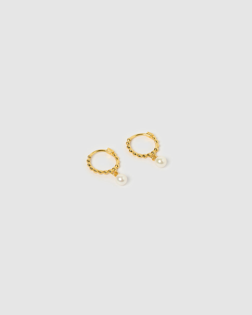 Izoa Eliza Earrings Gold Pearl