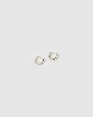 Izoa Gemma Ear Cuff Set Silver