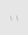 Izoa Angela Huggie Earrings Silver