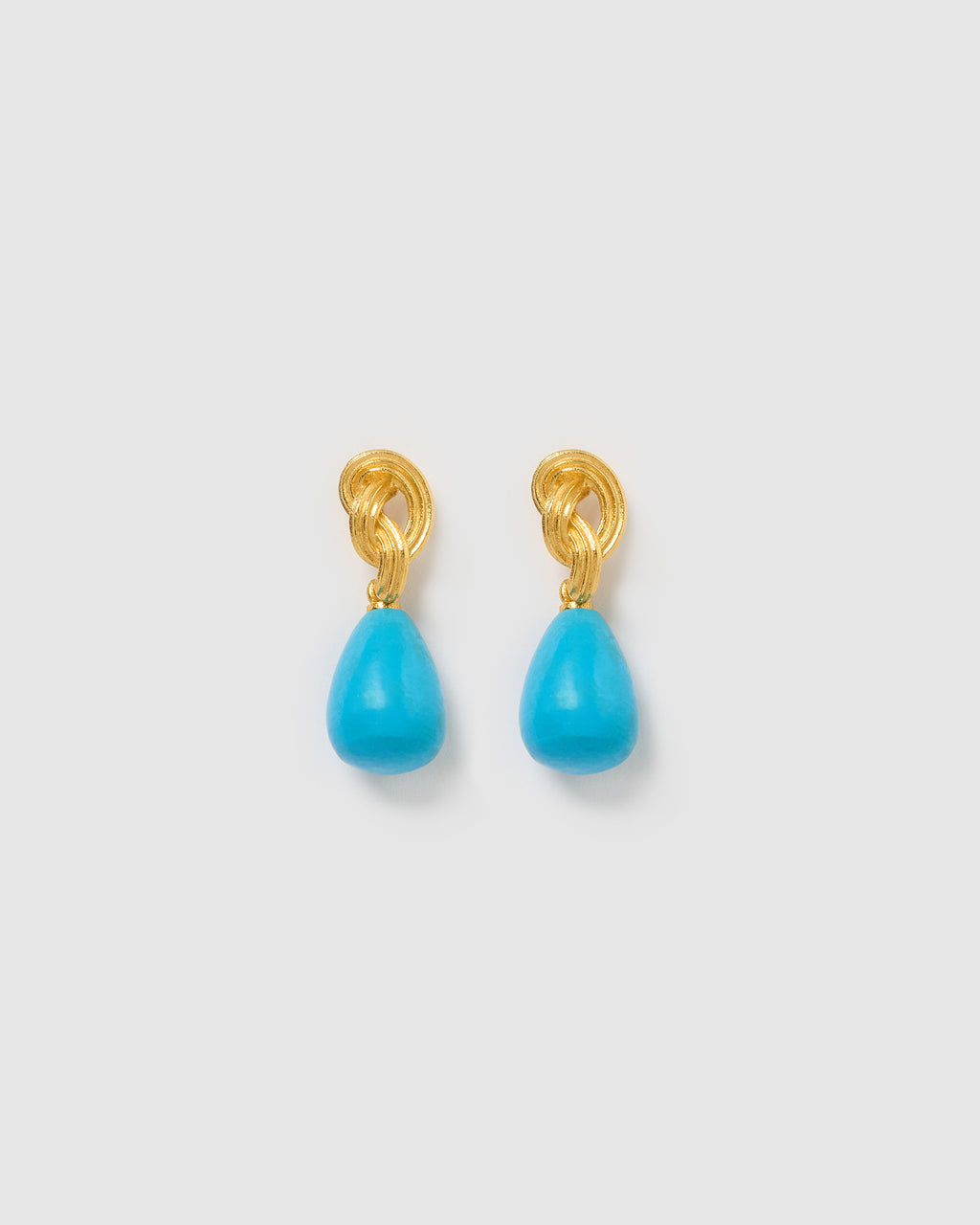 Izoa Petra Earrings Blue Gold