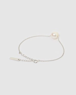 Izoa Coral Bracelet Silver Pearl