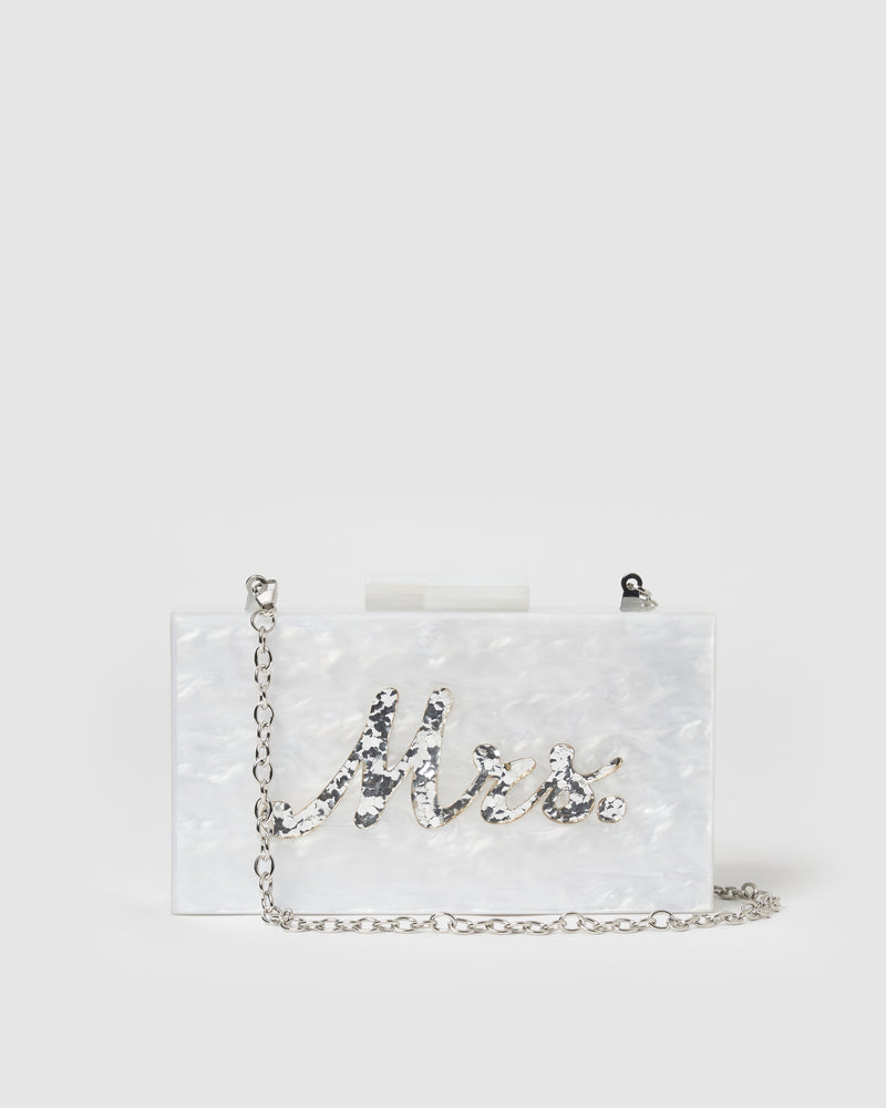 Izoa Mrs Clutch Pearl Silver