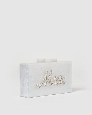 Izoa Mrs Clutch Pearl Silver