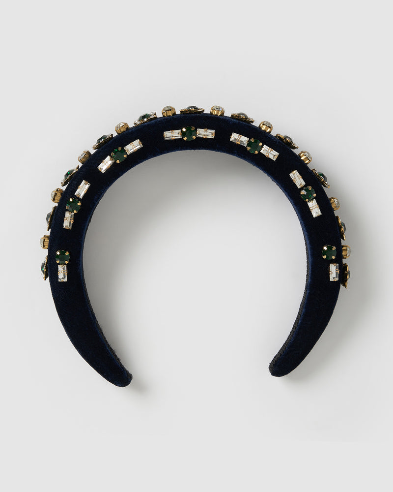 Izoa Cecilia Headband Navy