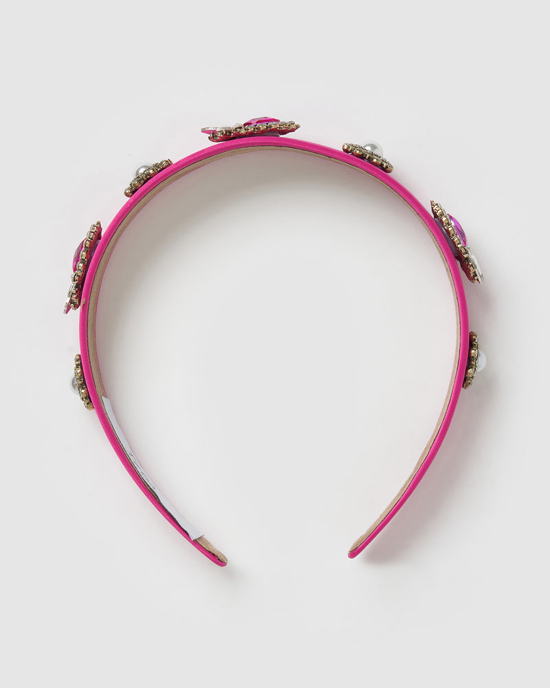 Izoa Jackie Headband Magenta