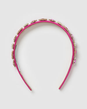 Izoa Zoe Headband Magenta