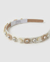 Izoa Zoe Headband Ivory