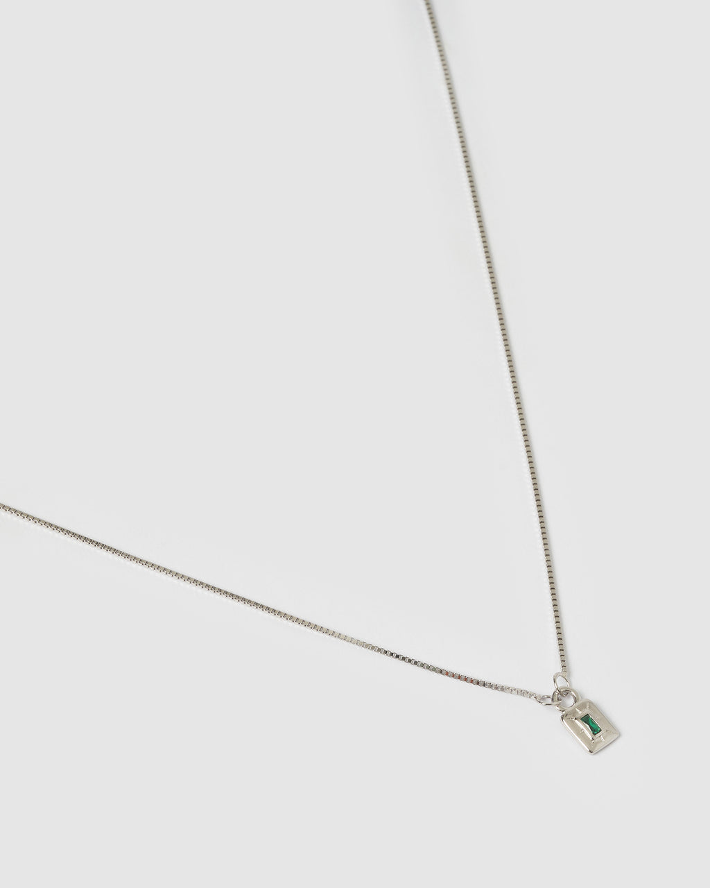 Izoa Cairo Necklace Silver Green