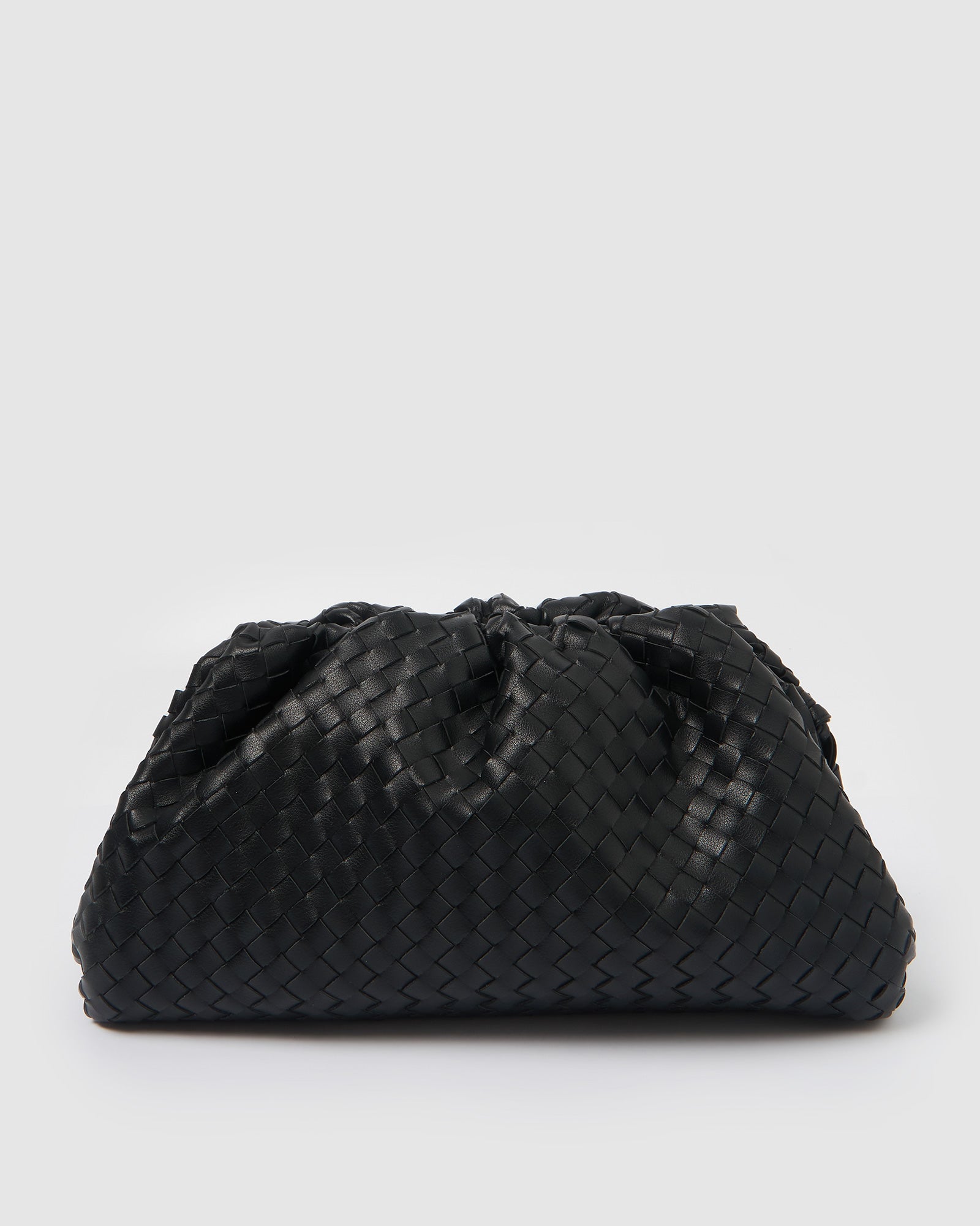 Izoa Vincenza Woven Bag Black Shop Womens Handbags Online