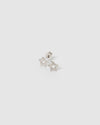 Izoa Roro Star Earrings Silver