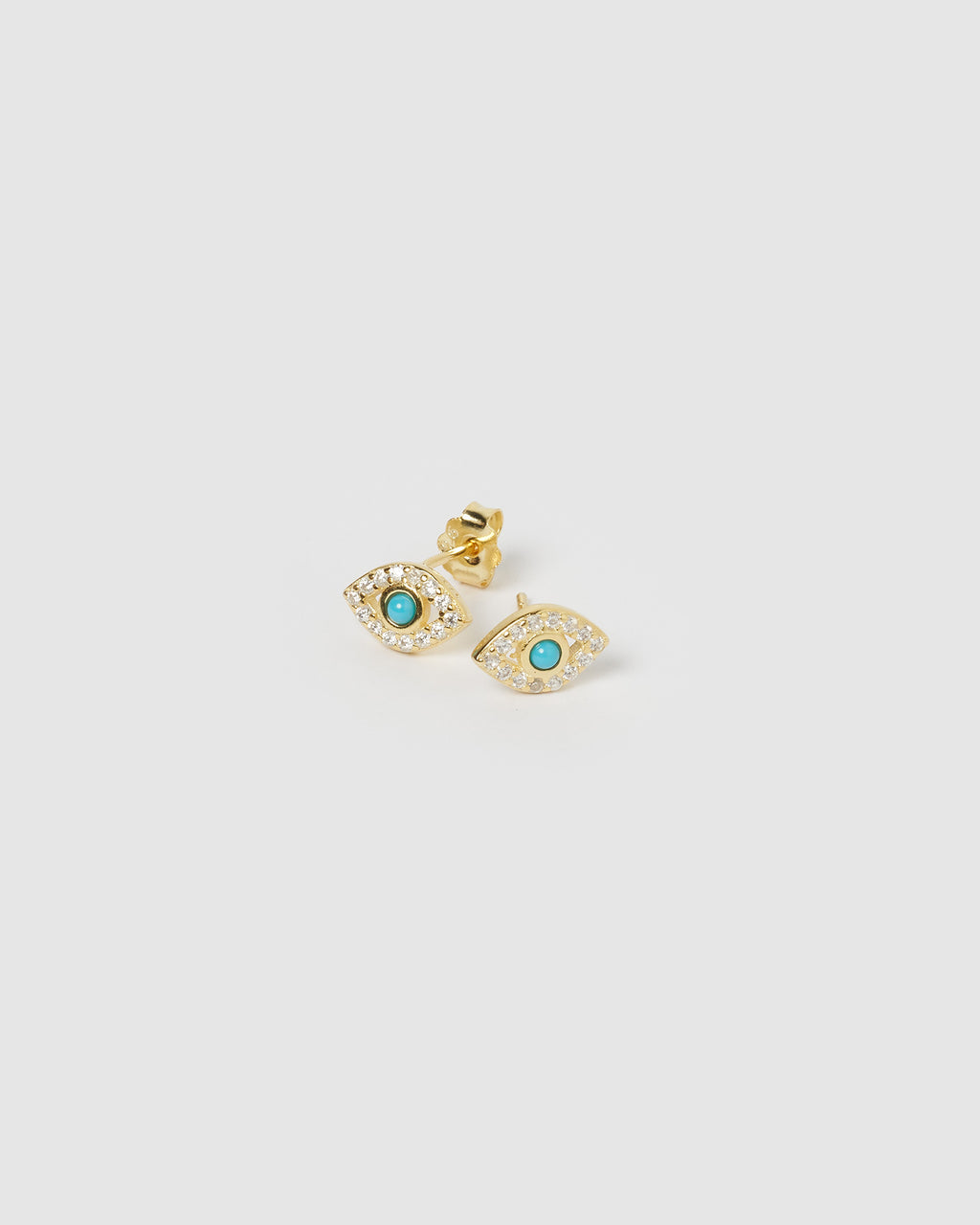 Izoa Rima Eye Stud Gold