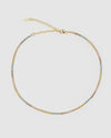 Izoa Renee Tennis Choker Gold Multi