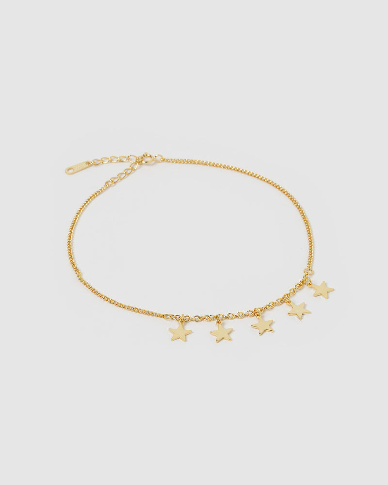 Izoa Starlight Anklet Gold