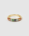 Izoa Riley Ring Multi Gold