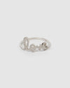 Izoa LOVE Crystal Ring Silver