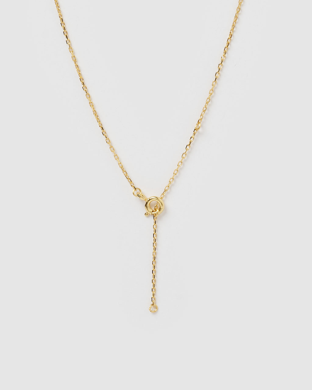 Izoa Pearl Letter H Necklace Gold