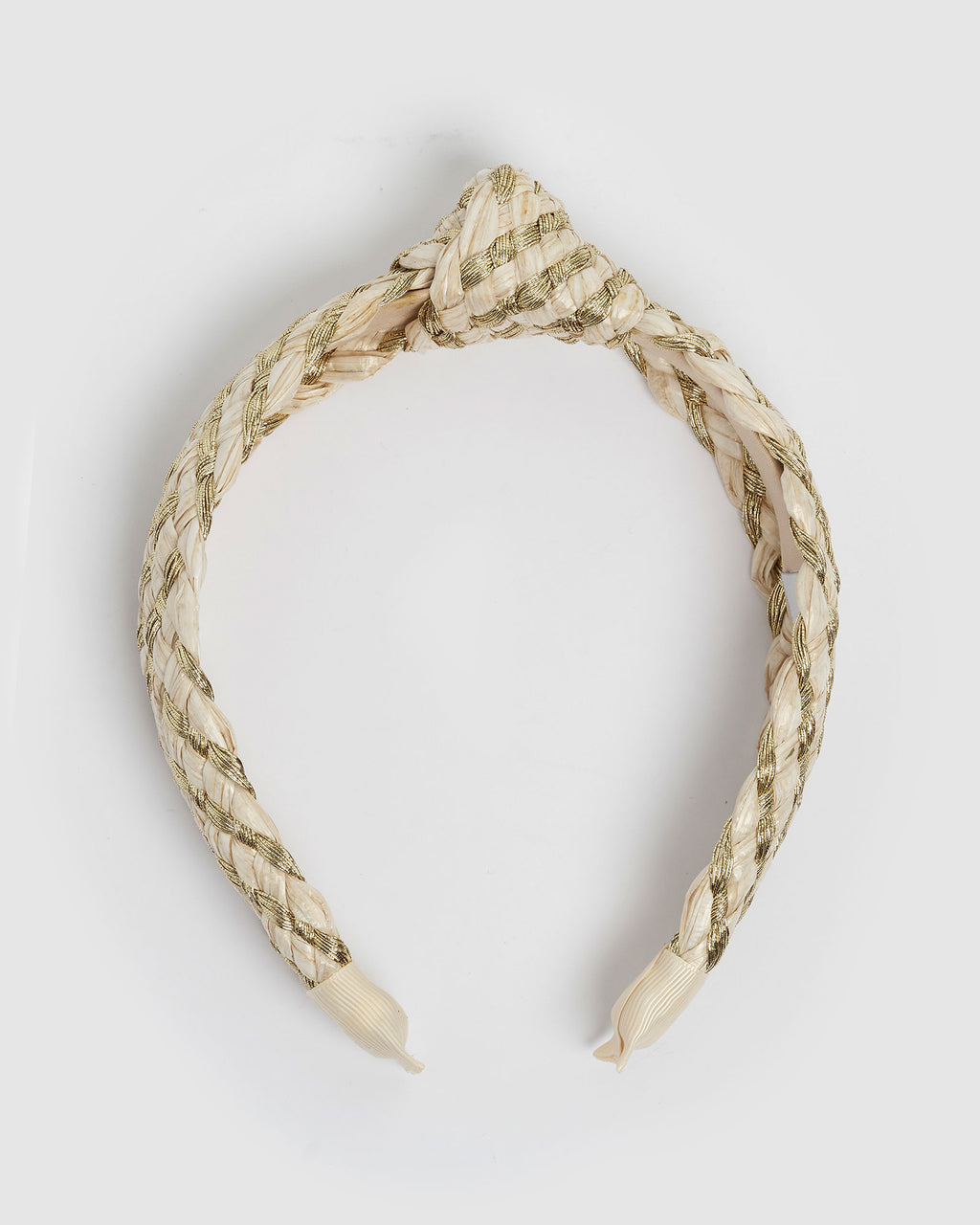 Izoa Erin Headband Beige Gold
