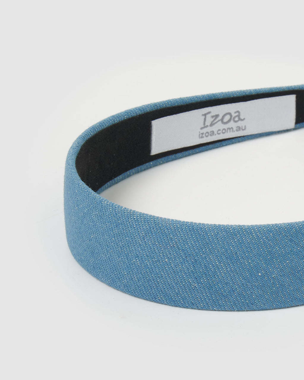 Izoa Kira Denim Headband Light Blue