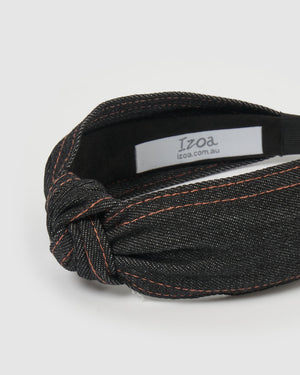Izoa Charlotte Headband Black
