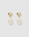 Izoa Youllie Earrings Gold Pearl
