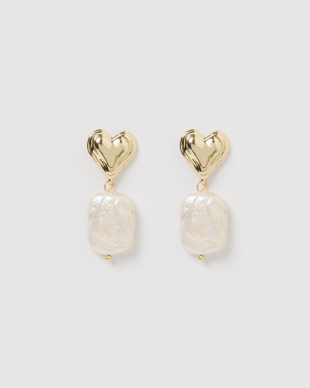 Izoa Youllie Earrings Gold Pearl