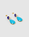 Izoa Stella Earrings Aqua Blue