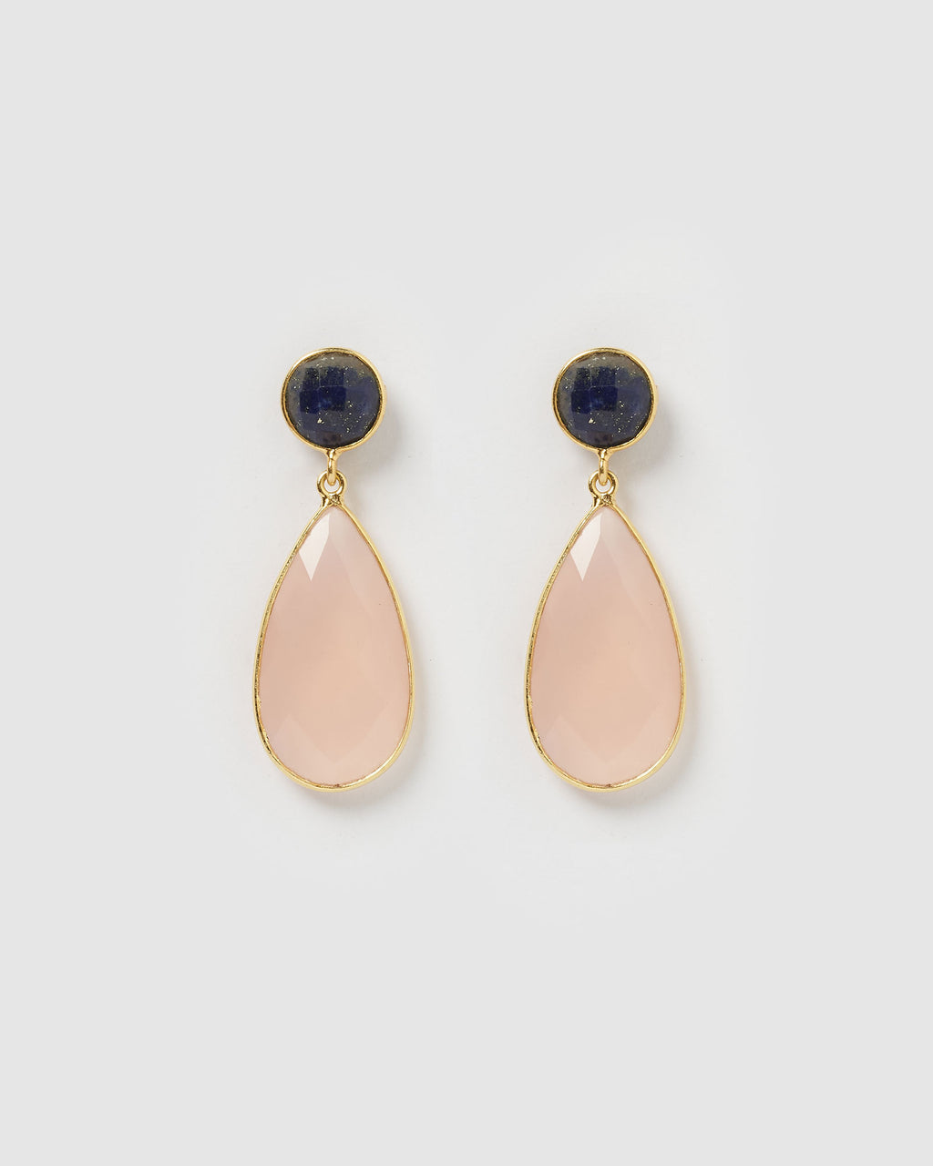 Izoa Patience Earrings Pink Blue