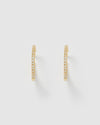 Izoa Belle Hoop Earrings Gold