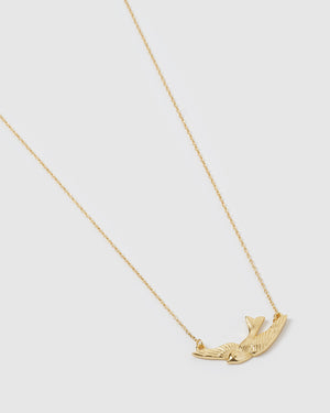 Izoa Beneath My Wings Necklace Gold