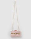 Izoa Bridesmaid Clutch pink marble Gold