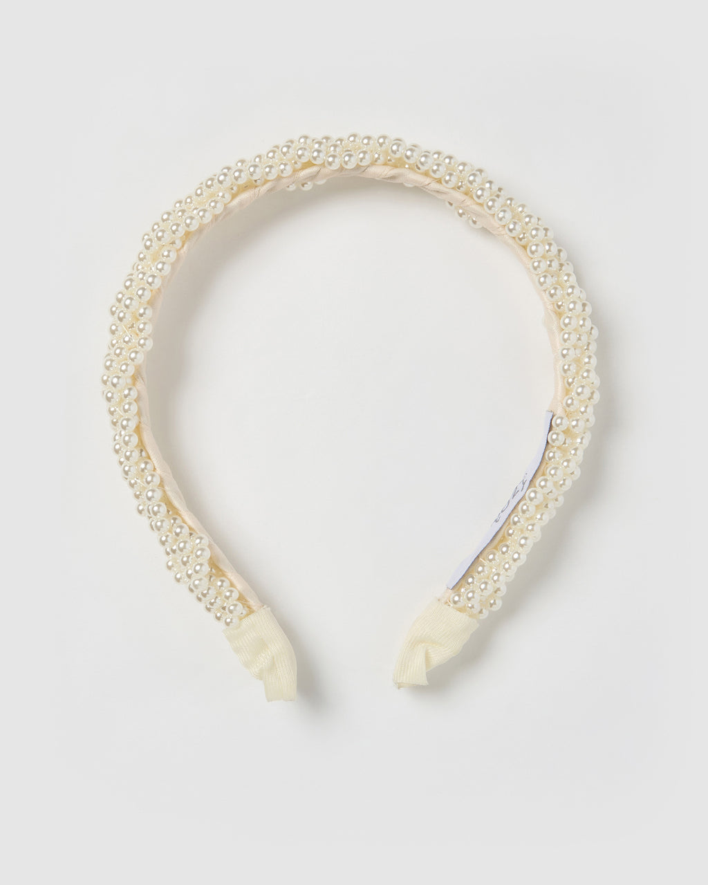 Izoa Bianca Headband White Pearl