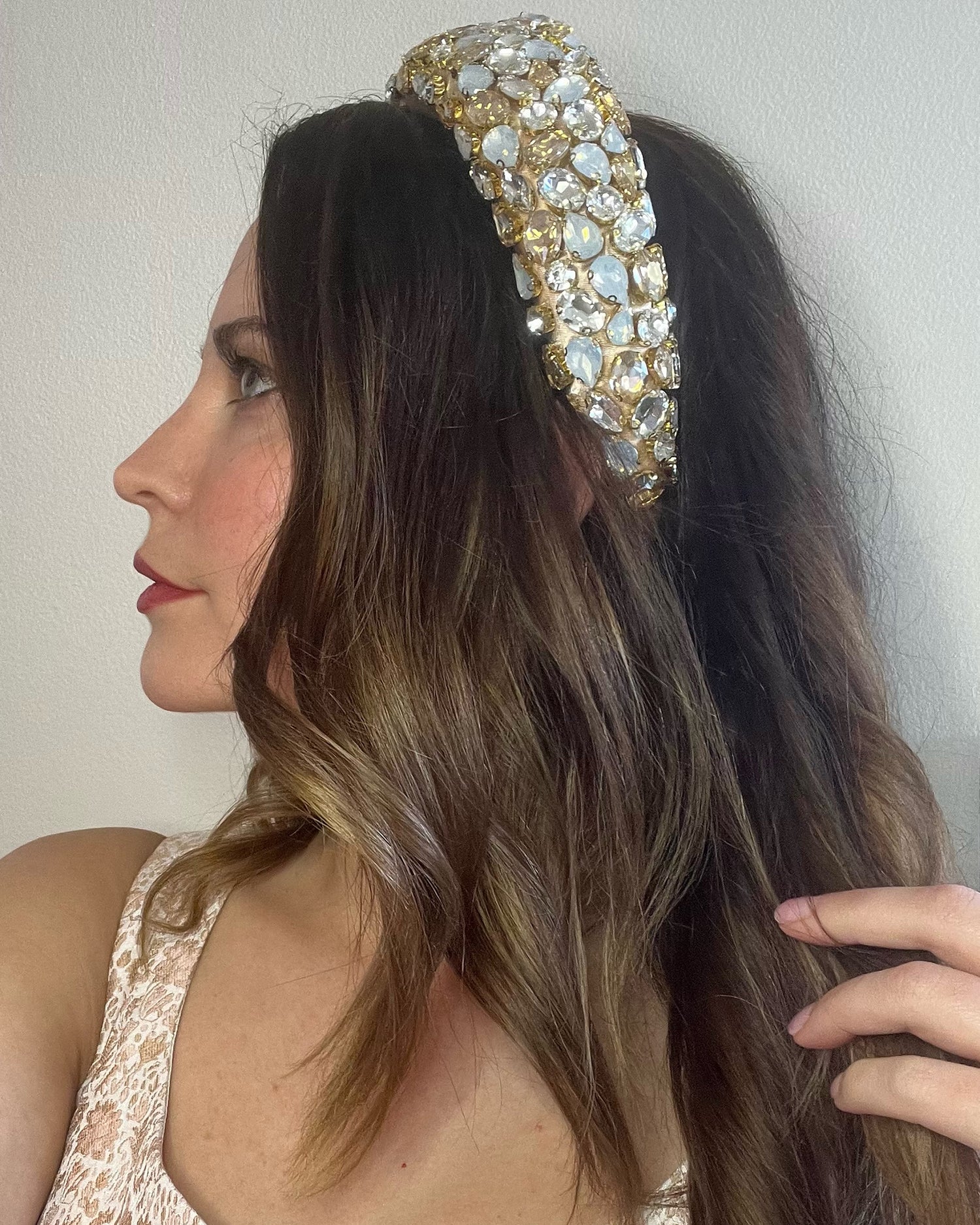 Izoa Bridget Headband Peach