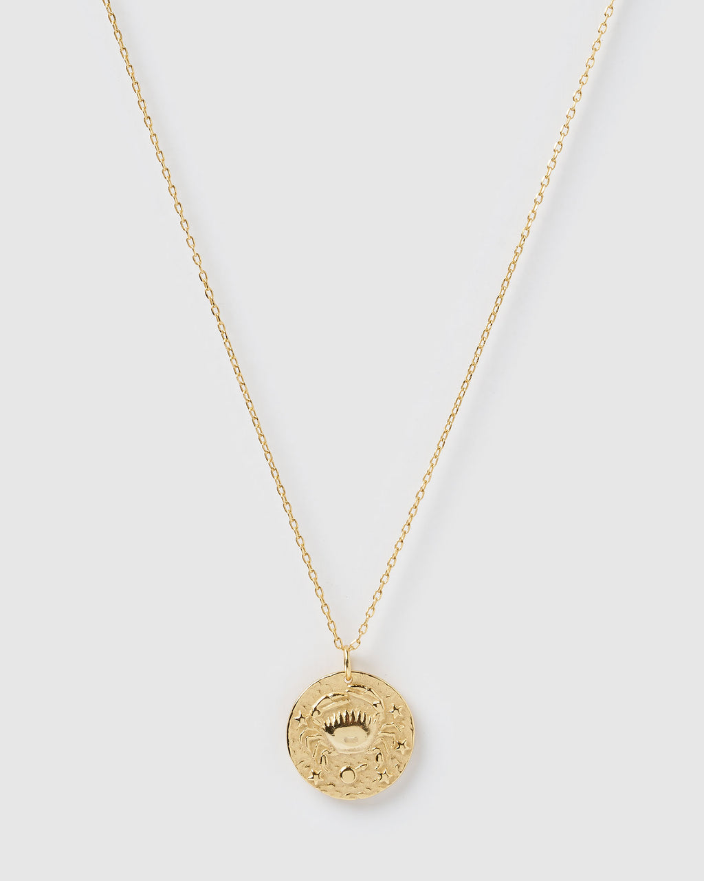 Izoa Star Sign Necklace Cancer Gold