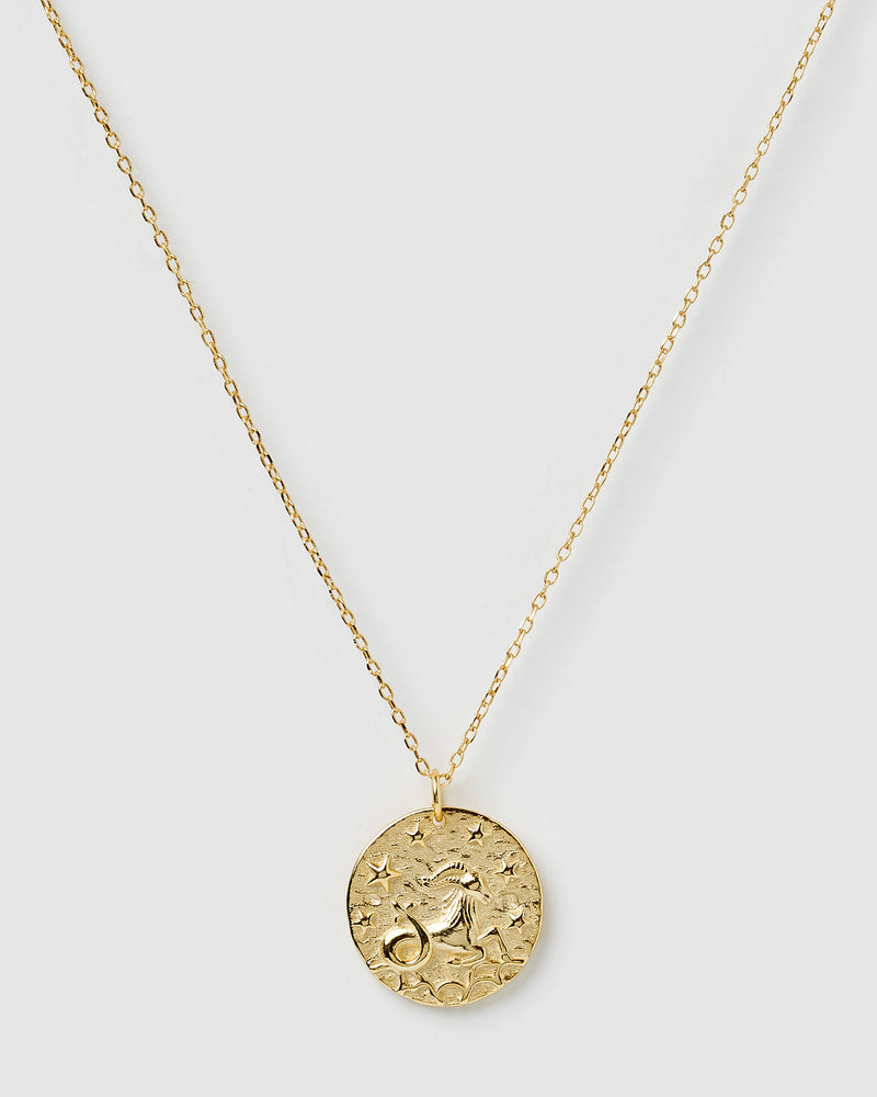 Izoa Star Sign Necklace Capricorn Gold