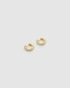 Izoa Chelsea Mini Huggie Earrings Gold