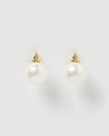 Izoa Claire Earrings Gold Pearl