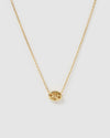 Izoa Cancer Star Sign Symbol Necklace Gold