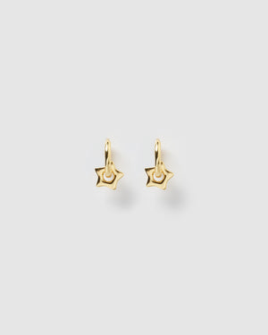 Izoa Cara Huggie Earrings Gold